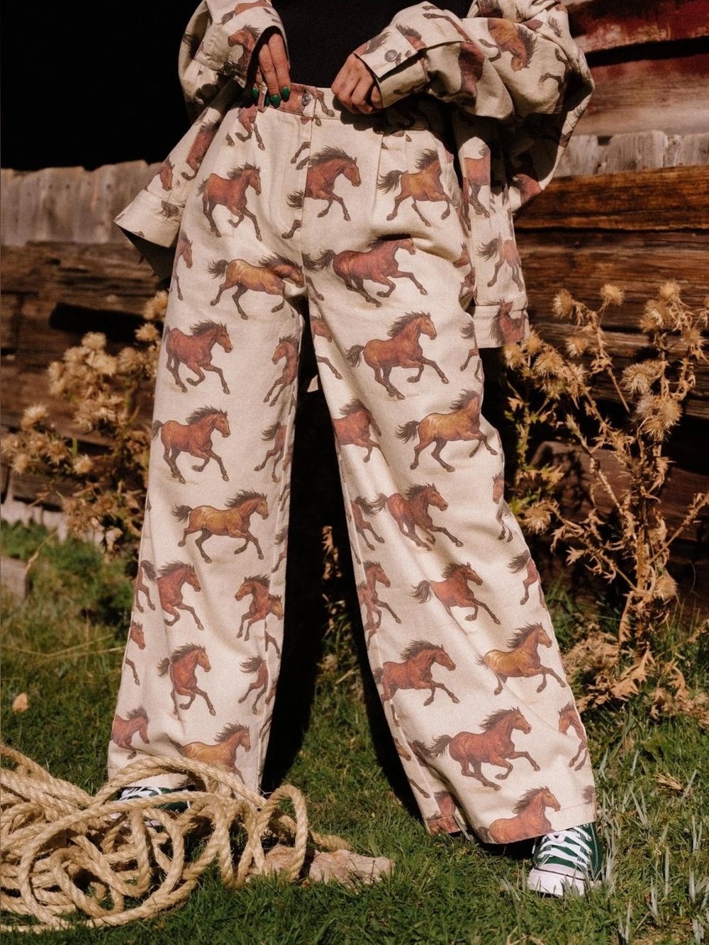 Dressed in LALA Lonely Pony Club Denim Trousers